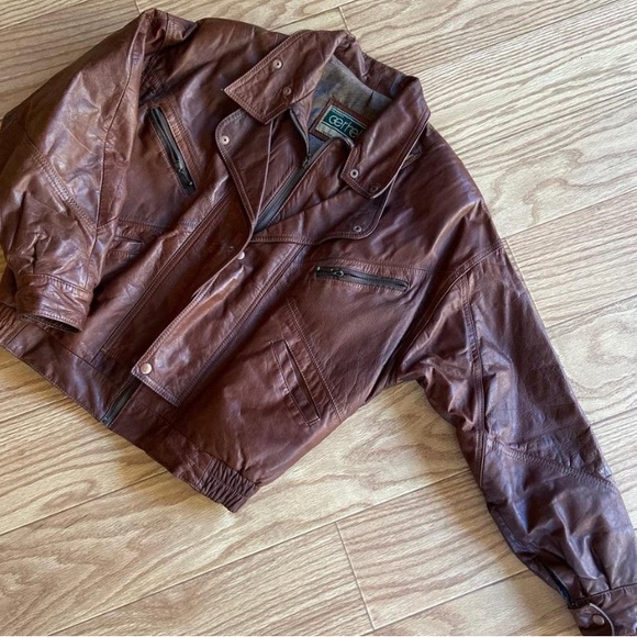 Vintage leather jacket - Picture 3 of 4